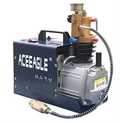 PCP Compresseur d'air électrique portable 1800 W 0-30 MPa 300 bar 4500 PSI Compresseur d'air haute pression Scuba Pump, Gonfleur PCP haute pression pour bouteille de gonflage