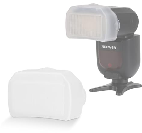 NEEWER Difusor Flash para Cabezal Cuadrado Flash Speedlite, Snap On PC Blanco Panel Difusor Modificador Luz Speedlight para Z880 Z760 NW760 NW700 NW620 NW600 NW655 NW635II NW645II NW-670 750II, FA002
