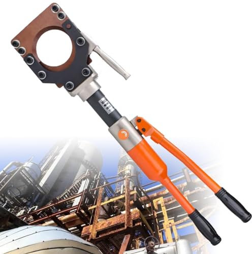 DDZJTPP Tagliacavi Idraulico,Pinza per Pressa Idraulica,Pressatrice Multistrato Manuale φ50mm/75mm/85mm/95mm Crimpatrice Idraulica Professionale per Rame E Alluminio Terminali Elettrici,CPC-85