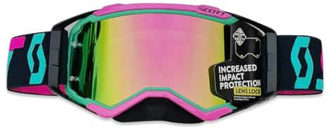 OLYSPM Occhiali Motocross,Maschera Motocross con Protezione per il Naso e Rivestimento in Spugna a Tre Strati,Occhiali Moto Anti-appannamento Protezione UV per Ciclismo,Sci,Arrampicata
