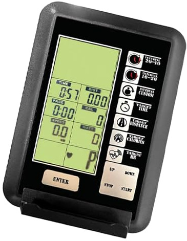 Monitor per bici fisse con cardiofrequenzimetro e calorie per routine in palestra e allenamento all'aperto con contatore schermo dati