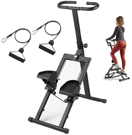 Stepper für Übungen, kompakter, faltbarer Treppensteiger für Zuhause, vertikaler Treppensteiger für Ganzkörpertraining, 136 kg Tragkraft
