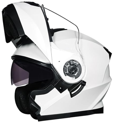 Casco Moto Modulare Apribile con Doppia Visiera Caschi Modulari Motorino ECEDOT Omologato Casco Integrale Moto per Uomini e Donne Adulti Caschi Motocross Scooter A,XL=61~62CM