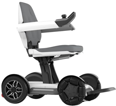 PLUS SANTE - Voyager, Fauteuil Roulant Électrique Auto-Pliant, Autonomie 25 km, Contrôle Intelligent & Application Mobile, Confort Premium, Intérieur/Extérieur