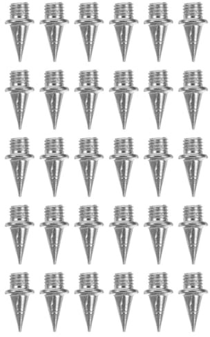 VILLCASE Clavos para Zapatillas de Atletismo de Acero Duro 30piezas para Entrenamiento Intenso y Saltos Tracción Mejorada y Compatibilidad Versátil