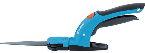 Gardena Comfort Grasschere: Selbstschärfende Gartenschere mit Wellenschliff, mit Antihaftbeschichtung, reibungsoptimiert, ergonomisch gestaltet, für kraftvolles Schneiden (8733-30)