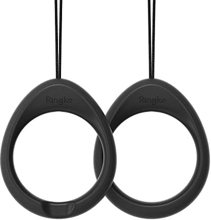 Ringke Finger Ring Strap [2 Pack], Rutschfest Haltbarer Silikon Fingerschlaufe Band Anhänger Kette für Universelle Handyhülle