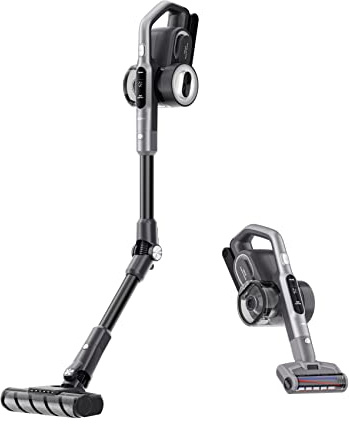 Jimmy H8 Flex Cordless Vacuum Cleaner, Multi-Surface Flexible HEPA Stick Vacuum, Removable Battery, 550W, 24Kpa, 65 Min Runtime, Motorised Tool, Stretch Hose, LED Screen