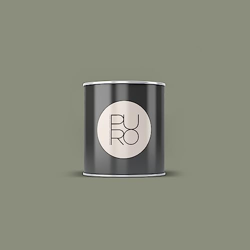 Livingwalls PURO Premium Wandfarbe c7006 - Malerfarbe für Wohnräume und Arbeitszimmer mit sehr hoher Deckkraft - matte hochwertige in Grau, Grün - 1l