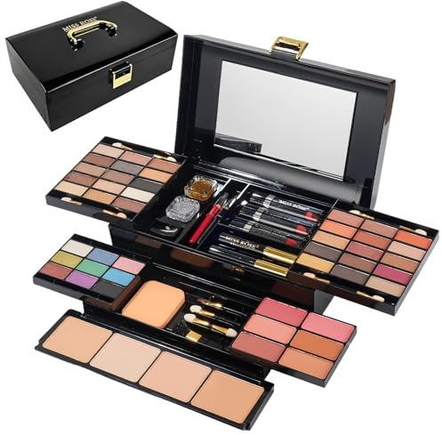 CHSEEO Kit per il Trucco di Bellezza, Set di Trucchi Completo Trousse Trucchi Palette Ombretti Correttore Fard Cosmetics Astuccio per il Trucco Palette Trucchi per Cosmetici Occhi, Viso e Labbra