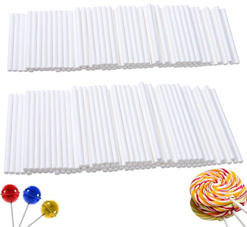 200 Stück Cake Pop Stiele,Cakepop Stiele,100 Stück 10cm Und 100 Stück 15cm Pops Sticks Form Set,Stick,Cake-Pop-Maker-Set,Cake-Pop-Sticks Candy,für Pralinen Desserts Lutscher-Sticks,Lutscherstäbchen