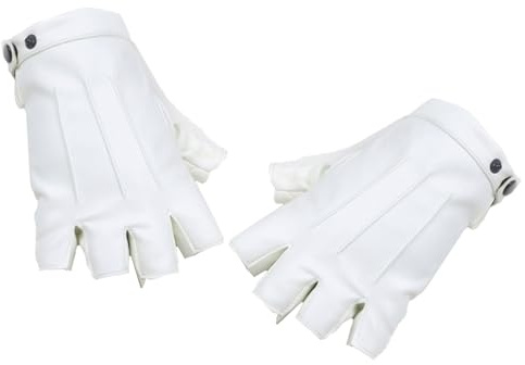 Motorrad-Fahrhandschuhe, schwarz, Halbfinger-Sporthandschuhe, Gewichtheben, Radfahren, fingerlos, PU-Lederhandschuh für Damen und Herren