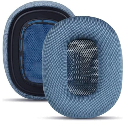 umvowuxa Coussinets de Rechange pour écouteurs AirPods Max, Coussinets d'oreille avec Tissu en Maille Confortable et éponge à mémoire de Forme élastique (Bleu Ciel)