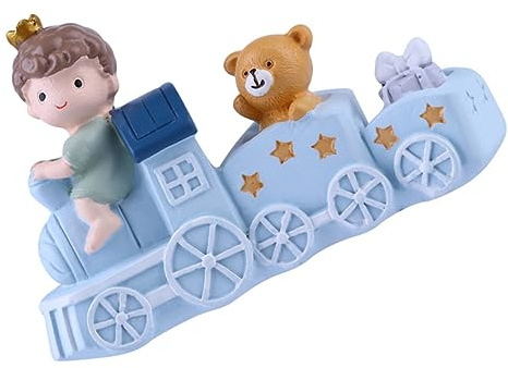 Cabilock Cartoon Zug Kuchendekoration Vinylmaterial Desktop Dekor Geburtstagstorte Verzierung Rosa Figur Für Kinderzimmer