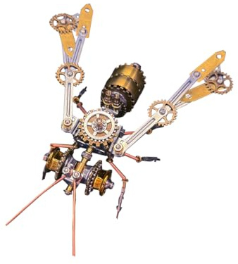 181 Teile 3D Metall Puzzle Bausatz, Steampunk Hummel DIY Modellbausatz, Mechanisches Insekten Puzzle für Dekor Ornament Geschenke für Erwachsene