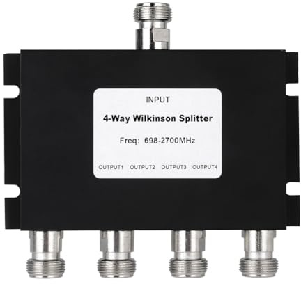 LuobannmMobile Signal Repeater Antenna 698-2700MHz 4 Way Microstrip Power Divider Splitter Gsm 4G Lte W-Cdma FDD