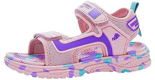 BweStilm Sandalias para niña 36, sandalias para niños y niñas, elegantes sandalias de verano, cómodas y antideslizantes, sandalias de agua para pies descalzos, sandalias ligeras de playa para trekking
