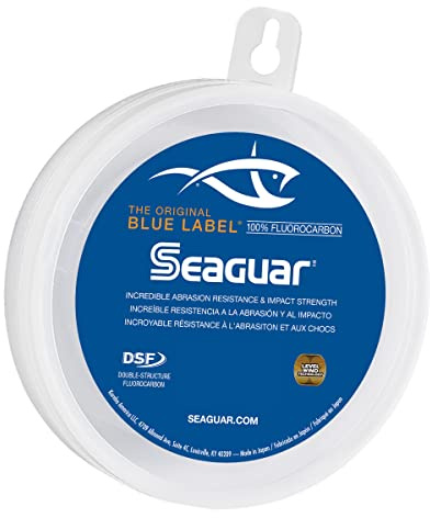 Seaguar Blue Label 100% Flourocarbon Fishing Line (DSF), 40lbs, 25yds Break Strength/Length - 40FC25