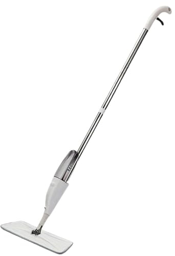 Scopa Spray Igienizzante Lavapavimenti con Panno Microfibra 2 IN 1 Lava Asciuga Fair