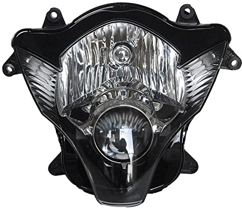 Motorcycle Headlight Headlamp Assembly Compatible for Suzuki GSXR600 2006 2007 GSXR750 K6 06 07 gsx-r600 gsxr 750 Motorbike Plastic Headlight Front Head Lamp Clear