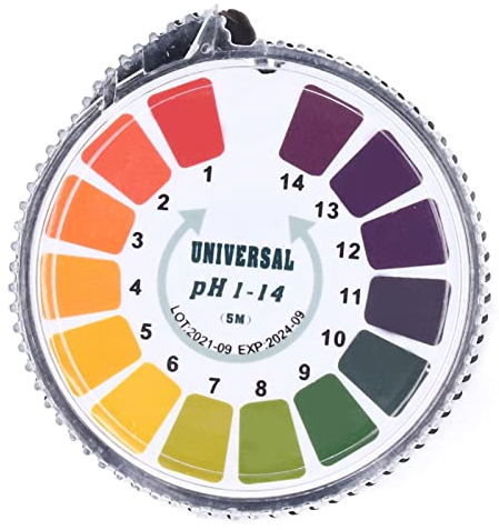PH-Testpapier, Universelle PH-Testpapierstreifenrolle Professionelles PH-Testpapier Testbereich 0–14 für Kosmetik, Lebensmittel, Wasser, Speichel