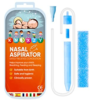 Knoxzy Baby Nasensauger mit 9 extra Hygienefiltern