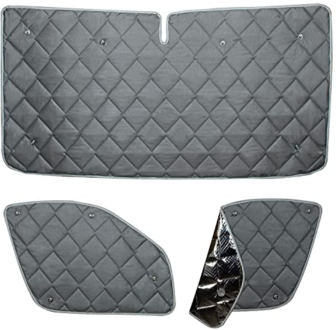 Thermomatten FIAT Ducato | Fahrerhaus | 2007-2014 | Fensterabdeckung für FIAT Ducato | Sichtschutz Ducato| Premiumqualität Made in Germany | Thermoisolierung für den Camper