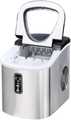 Samnuerly Ménage 15 kg Petit 9- Machine à glaçons Mini Machine à glaçons Automatique Petit dortoir Étudiant Mini Machine à glaçons Ronde Automatique