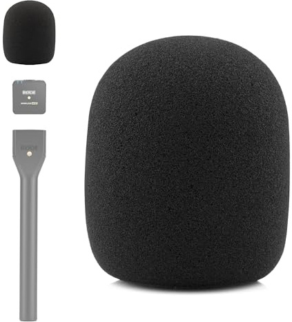 LEFXMOPHY Windscreen for Rode Interview GO Handheld Adaptor for Wireless Go Mic Spongue Pop filter Microphone Foam Cover Wind Screen