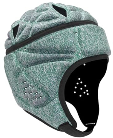 Amagogo Casco da Rugby per Adulti Caschetto da Rugby Copricapo da Rugby, Casco da Football per Pattinaggio a rotelle, Flag Football, Donna Uomo, Verde Scuro