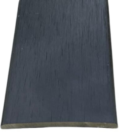 Grandismo® Prestige Stick-Down Cover Strip - 37mm Width - Tile/Wood/Laminate/Lino Flooring Threshold Plate Trim Metal Floor Door Bar - Brushed Black