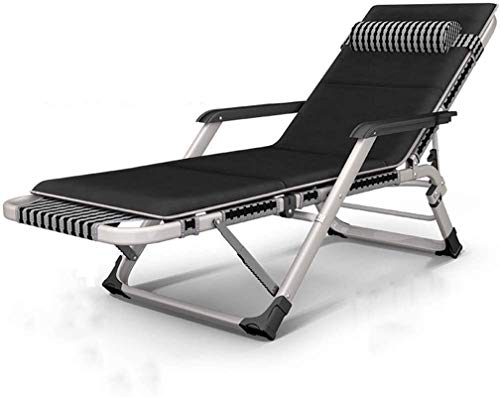 ZDYHL Leichter Lounge-Sessel, zusammenklappbarer Liegestuhl, atmungsaktiver, klappbarer Sonnenschirm, Garten-Liegestuhl, Balkon, Freizeit, Lazy Beach, Garten, Büro, Rückenlehne, tragbarer Stuhl,
