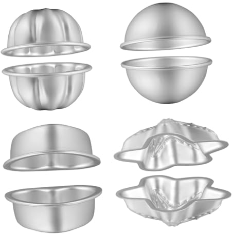 TEHAUX 4satz Badebombenform Aus Aluminiumlegierung Vielseitige Formen Für -badezusätze Seifen Und Mehr Einfache Reinigung Für Bastelprojekte Und Backen