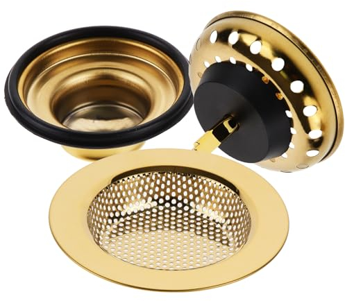 UKCOCO Kitchen Sink Drain Kit Drain Strainer Clogging Filter Cover Compact Versatile for Kitchen Bathroom
