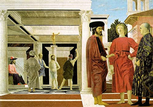 IPLUPJDY Peinture Poster Abstraite Tableau Mural Art Mural Impression la flagellation de Piero Della Francesca Abstraite Tableau Mural Pour la Décoration Murale 60x90cm