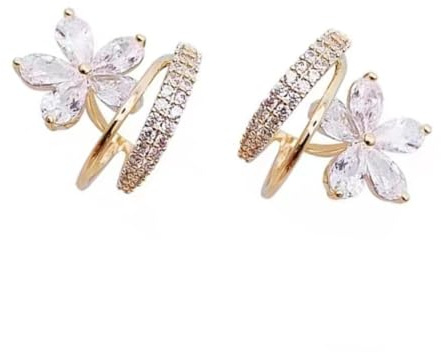 LIFKOME Boucles d'Oreilles Griffe Fleur boucles d'oreilles pour piercing marguerite puces d'oreilles femme earrings for women de bal