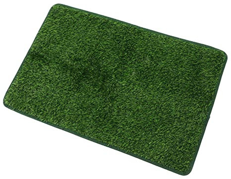Parliky Artificial Grass Pet Pee Pad for Dogs and Cats Wear-Resistant Replaceable Grass Mat l 46x71cm Portable Indoor Dog Training Mat