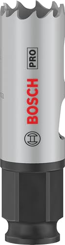 Bosch Lot de 24 scies cloches Pro Multi Material Power Change Plus (pour bois tendre, cloison sèche, Ø 20 mm, accessoires professionnels pour perceuse/visseuse)