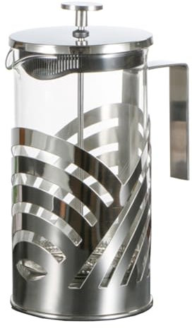 Cafetière À Piston, Cafetière Expresso, Cafetière En Cuivre À Infusion À Froid, Résistante À La Chaleur, Pot À Café En Borosilicate Épaissi, Avec 3 Filtres En Acier Inoxydable(/Silver B,350ml)