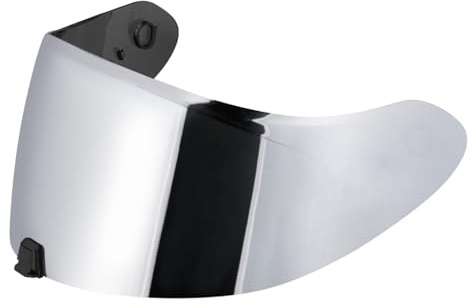 JQF Gear Visiere Casque Moto pour EXO R420,Visière de Casque,Visière de Casque de Moto,Accessoires pour Le Casque intégral (Argent)
