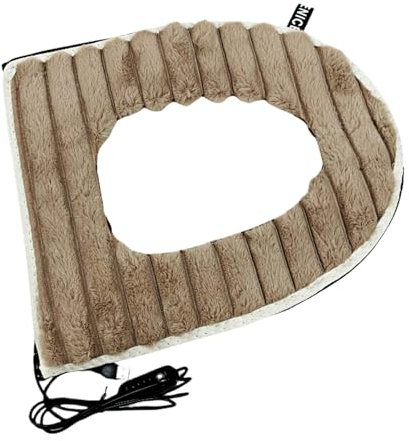 Copriwater riscaldato, Cuscino per sedile WC regolabile in temperatura, Riscaldatore per sedile WC alimentato tramite USB, Comodo coprisedile riscaldato, Scaldasaluce per WC, Riscaldatore per sedile