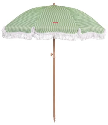 Flamingueo Ombrellone da Spiaggia, Giardino, Piscina, Altezza e Orientamento Regolabile, Protezione UPF 50+, Poliestere, Borsa per il Trasporto, 210 x 180 cm