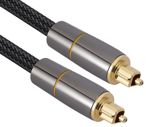 Cable óptico para altavoces, TV Cable de audio óptico, Cable de óptica digital de la barra de sonido multipropósito, Cable de salida de señal, accesorios de TV resistentes al desgaste para el cine en