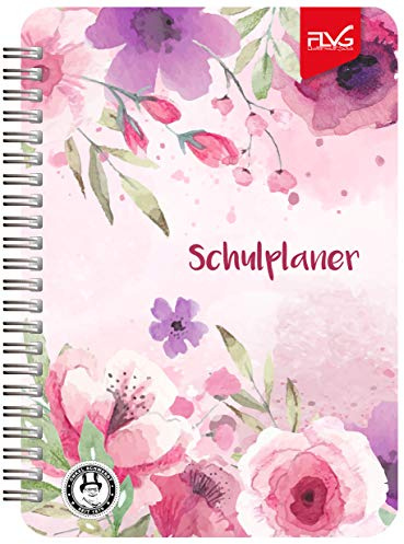 FLVG A5 Schülerkalender Studienplaner 2026/2027 Schulplaner Blüten Onkel Schwerdt
