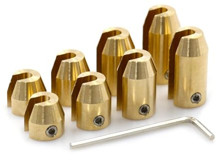 Aramox 14pcs Motorcycle Wheel Weight Kit Spoke Balance Weights Refill Kits Reusable Brass Wheel Balancing Kit with L Shape Wrench (8pcs)