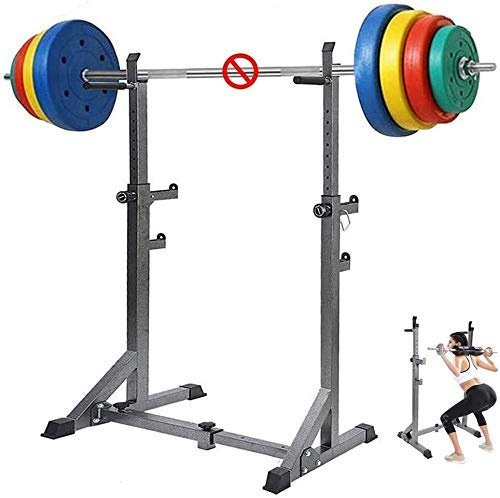 KHYTEBV Squat Langhantel Bankdrücken Ständer Home Gym Bodybuilding Squat Rack Höhe und Breite Einstellbar Multifunktions Langhantel Ständer Gewichtheben Ra