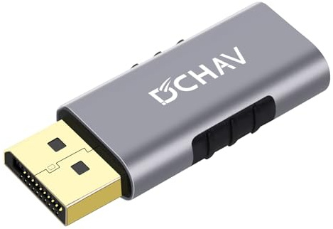 DCHAV Adaptateur DisplayPort vers HDMI 4K @ 60 Hz unidirectionnel DP mâle vers femelle compatible avec ordinateur de bureau, ordinateur portable, moniteur, TV, projecteur, HDTV