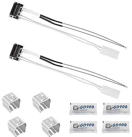 2-Stück 3D Drucker Zubehör P1P/P1S, 24V 48W Ceramic Heizungsthermistor Heater Thermistor für Bambulab P1P P1S, Thermistor Temp Sensor und Patronenheizung Kit für 3D Drucker Bambu Lab P1P/P1S