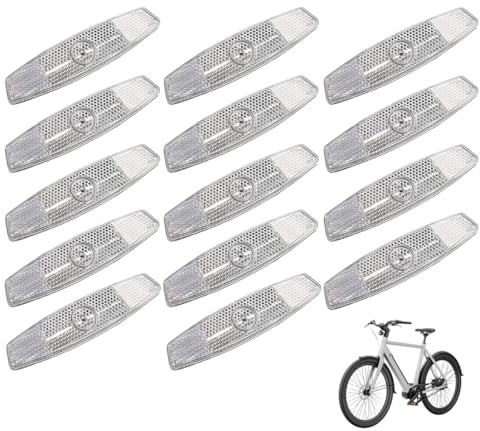 UIEXAY 14 Riflettori Riflettori, Per Bici Da Corsa, Mountain Bike, Trekking, Bici E Bambini, Per Migliorare Il Viaggio Notturno