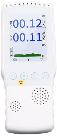 Fockety Geigerzähler Nuklearstrahlungsdetektor, Gewederfladbares Strahlungsdosimeter mit LCD-aufzege, Tragbares Handmessgerät für Beta-Gamma-Röntgenstrahl, Hohe Genauligeit